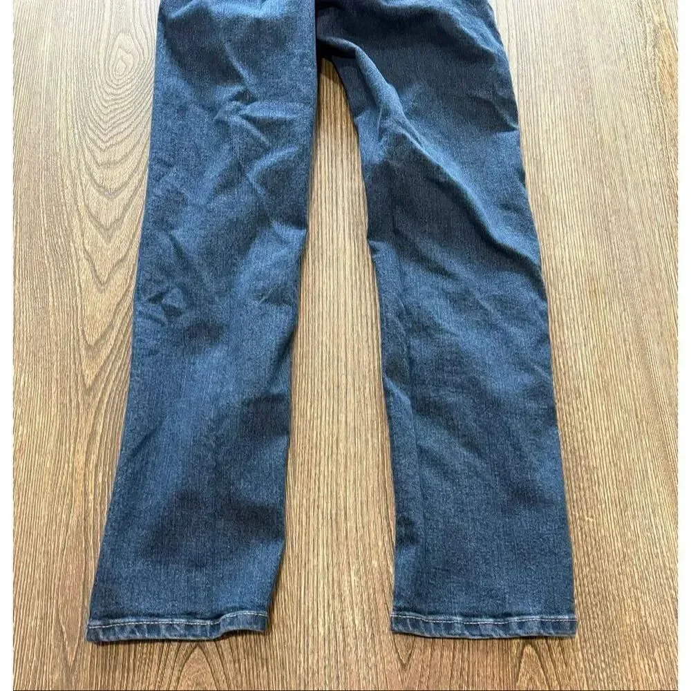 Levi's Youth Boys Straight Jeans Mid Rise Denim Cotton Blend Dark Wash Blue 14